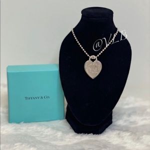 Authentic Tiffany Heart Pendant Necklace